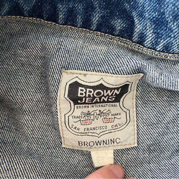 Vintage 90’s oversized denim jacket size m - Picture 7 of 8